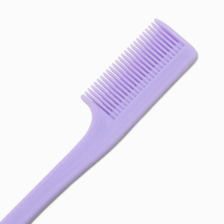 Purple Dual-Ended Edge &amp; Smoothing Hair Brush,