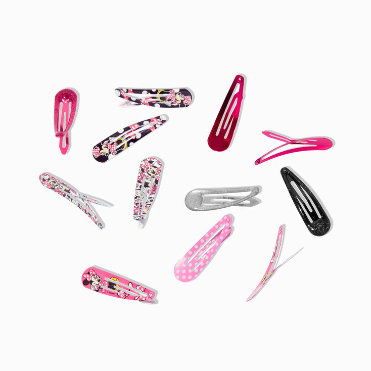 Disney Minnie Mouse Snap Hair Clips - 12 Pack,