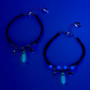 Best Friends Glow-In-The-Dark Mystical Gem Multi-Strand Bracelets - 2 Pack,