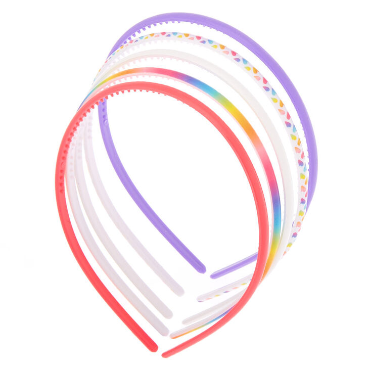 Claire&#39;s Club Rainbow Headbands - 5 Pack,