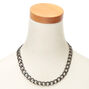 Hematite Heavy Chain Necklace,