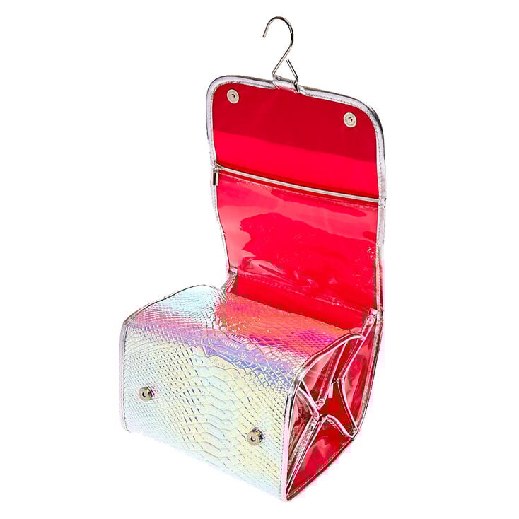 Holographic Roll Travel Makeup Bag,