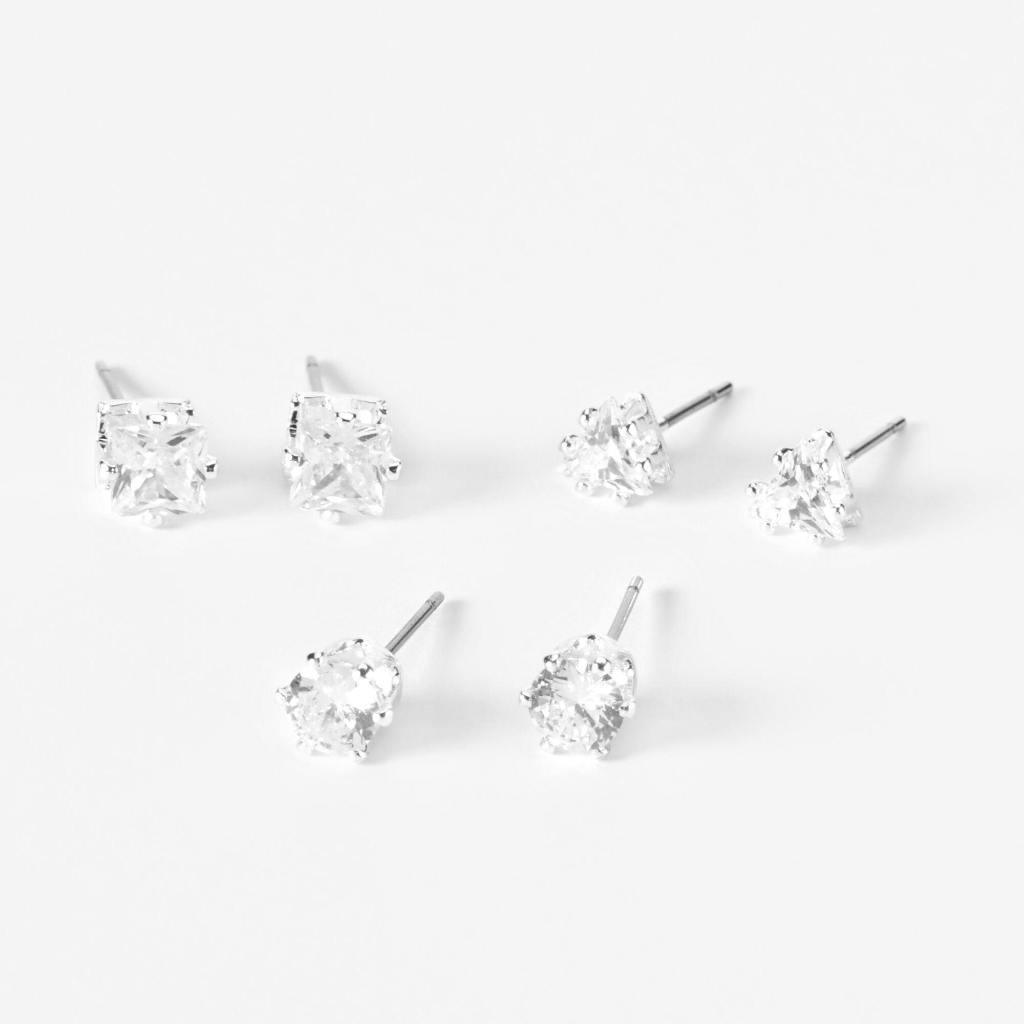 Pack of outlet diamond stud earrings