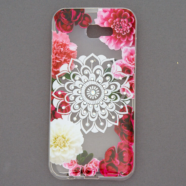 Floral Bling Mandala Phone Case - Fits Samsung Galaxy A7,