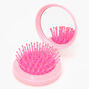 Initial Pop-Up Hair Brush - Pink, J,