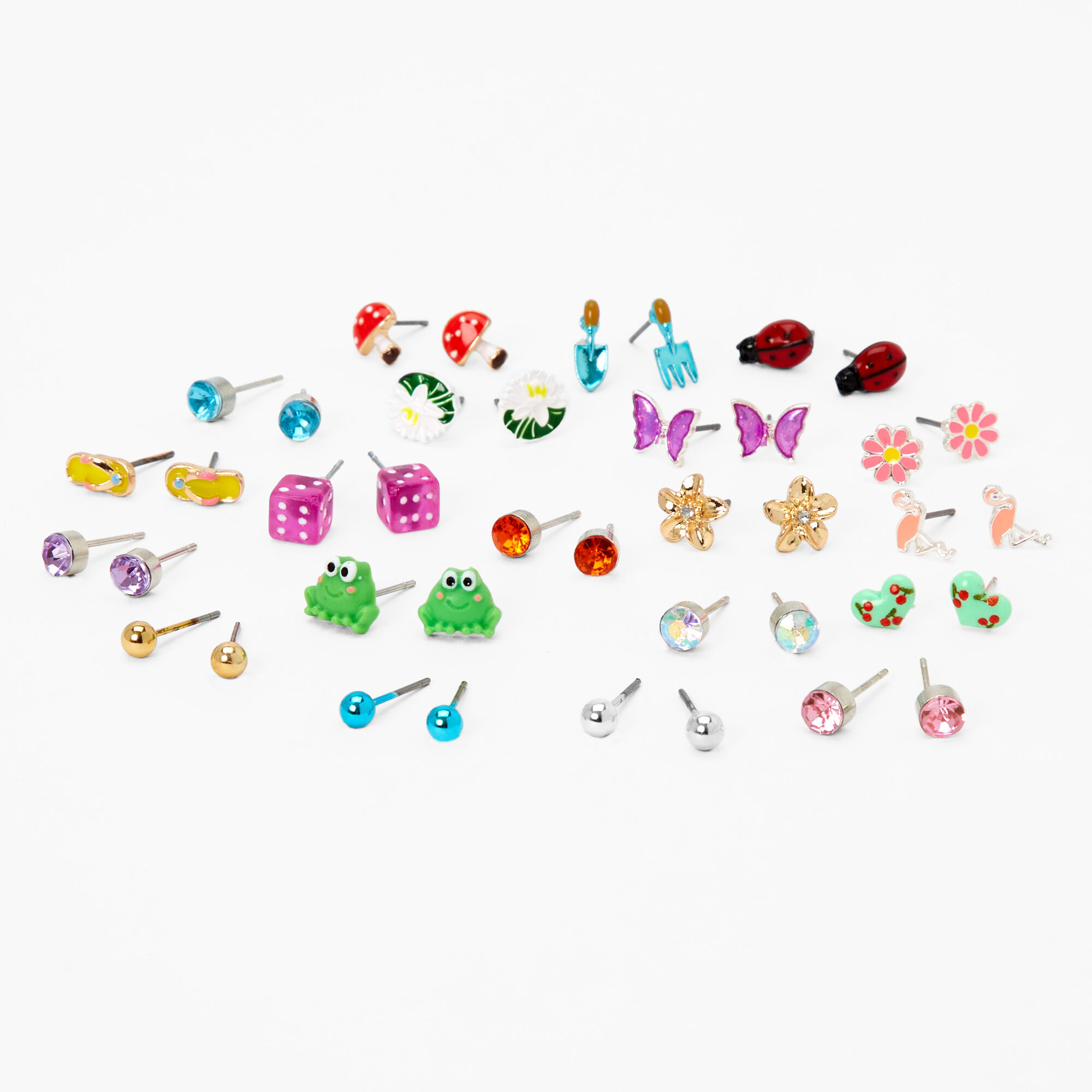 Gardening Cottage Stud Earrings 20 Pack Claire s US