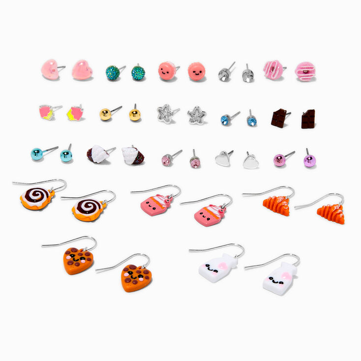 Boucles d&#39;oreilles empilables gourmandise - Lot de 20,