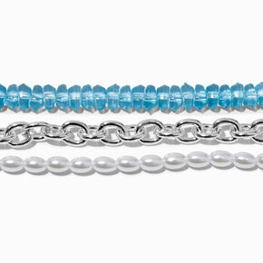 Blue Mermaid Pearl Multi-Strand Bracelet ,