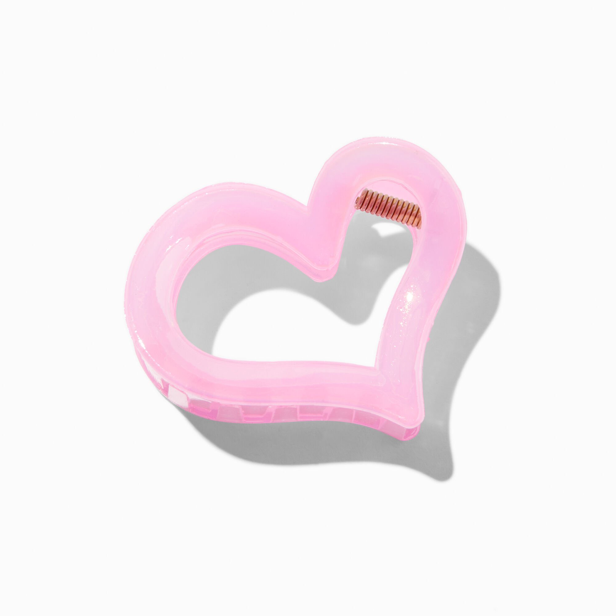 Pink Heart Hair Claw,