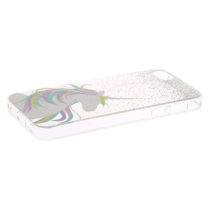 Coque de portable licorne pastel &agrave; paillettes - Compatible avec iPhone 5/5S,