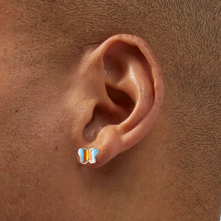 Clous d&rsquo;oreilles licorne aux designs vari&eacute;s - Lot de 9,
