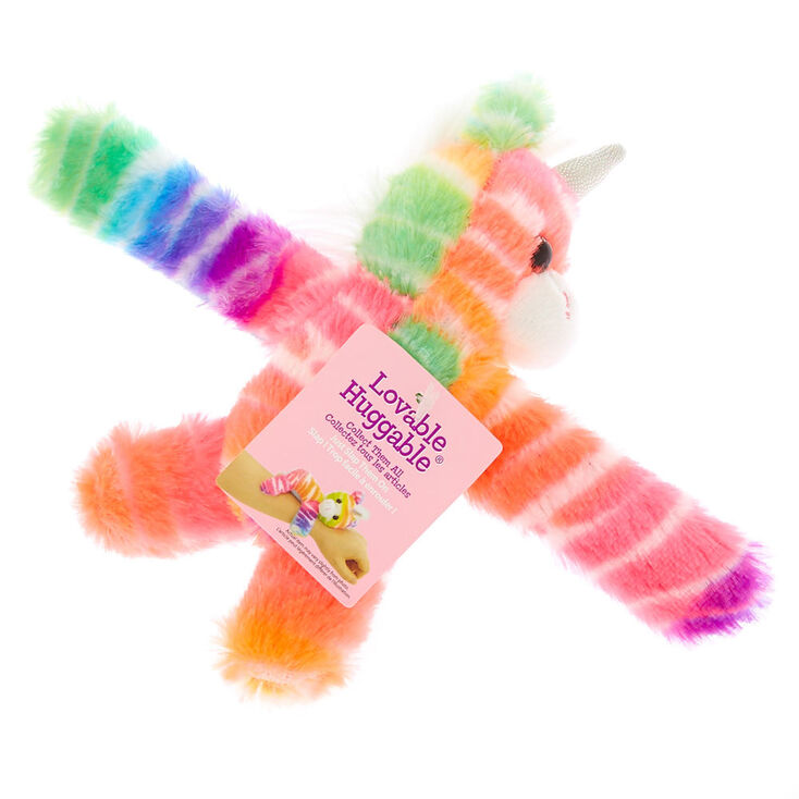 Peluche licorne arc-en-ciel Lovable Huggable du Club&nbsp;Claire&rsquo;s,