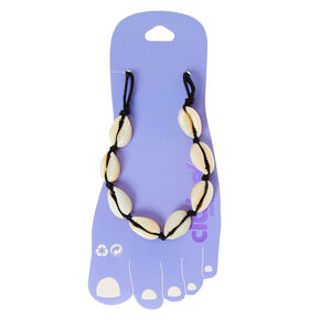 Cowrie Shell Anklet - Black,