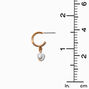 Gold-tone Mixed Textured Hoop &amp; Stud Earrings - 9 Pack,