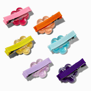 Claire&#39;s Club Bright Flower Hair Clips - 6 Pack,