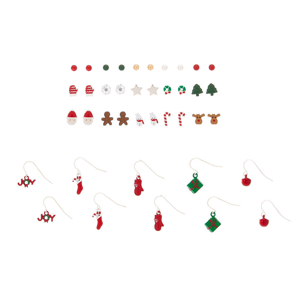 Christmas Mixed Earrings 20 Pack