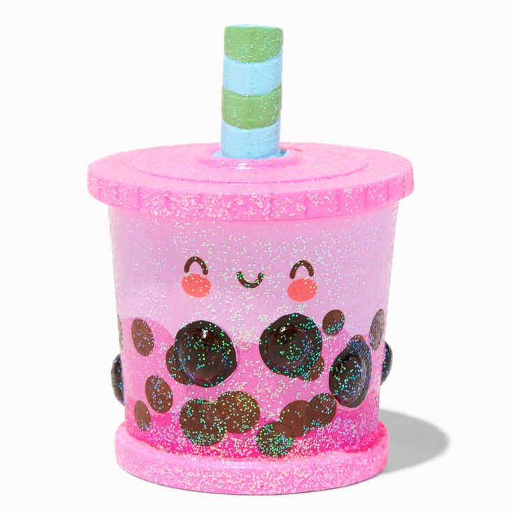 Boba Tea Glitter Trinket Keepsake Box,