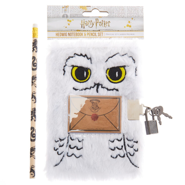 Journal intime et crayon blancs Hedwige de Harry Potter&trade;,