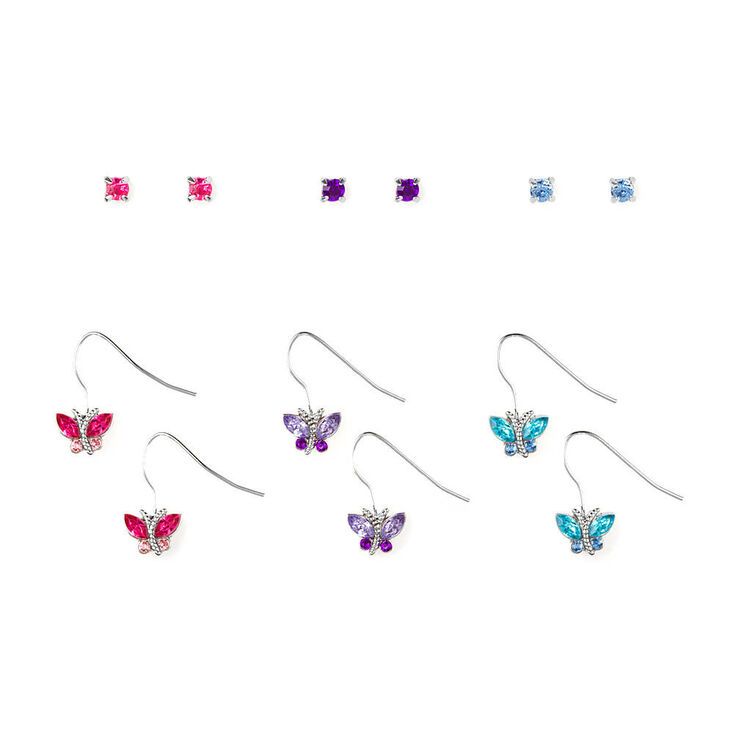 Crystal Butterflies &amp; Studs Set,
