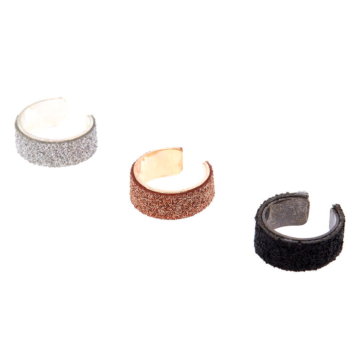 Claire's Lot de 3 manchettes d'oreille à paillettes