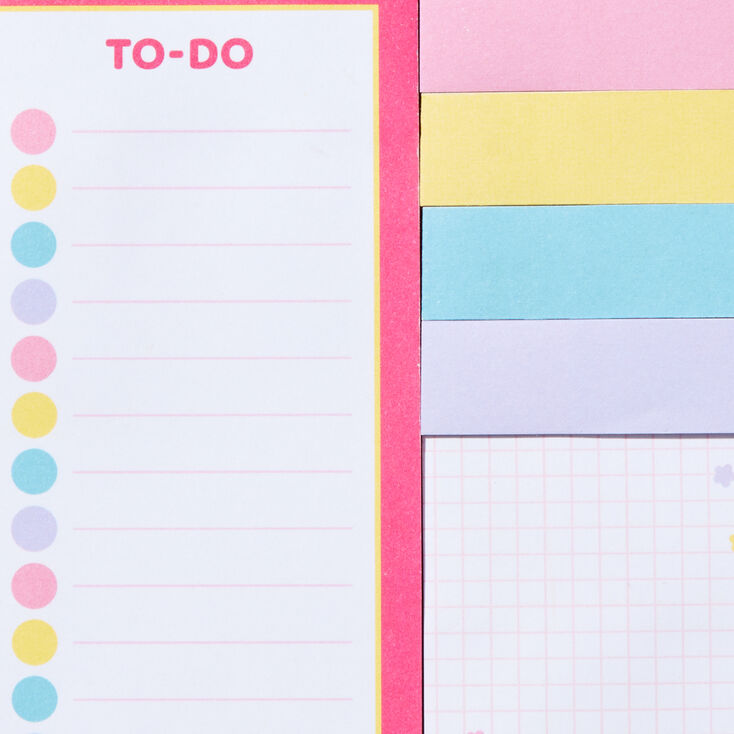 Happy Face Sticky Note Pack - 10 Pack,