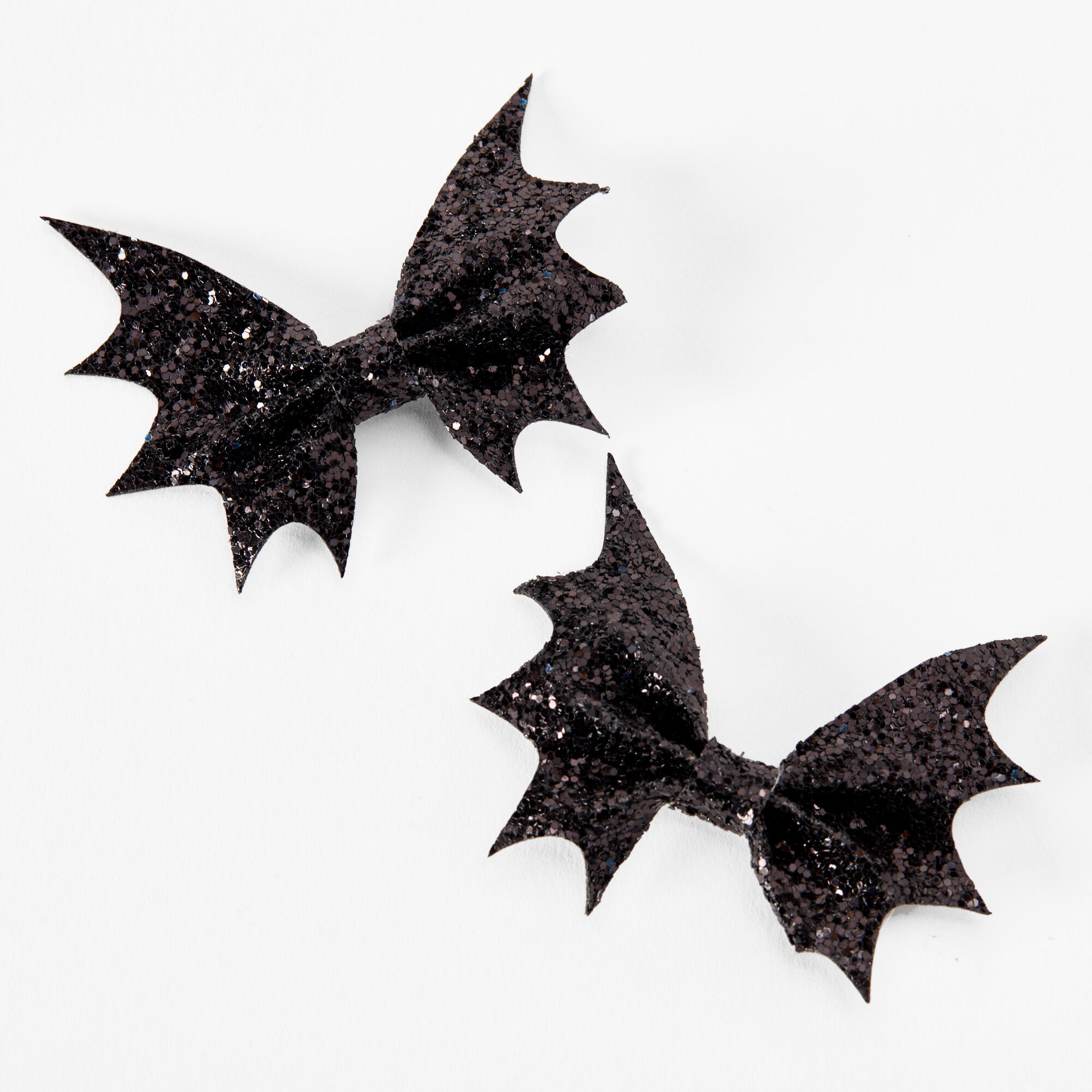 Sequin Bat Hair Bow Clips - Black, 2 Pack | Claire's