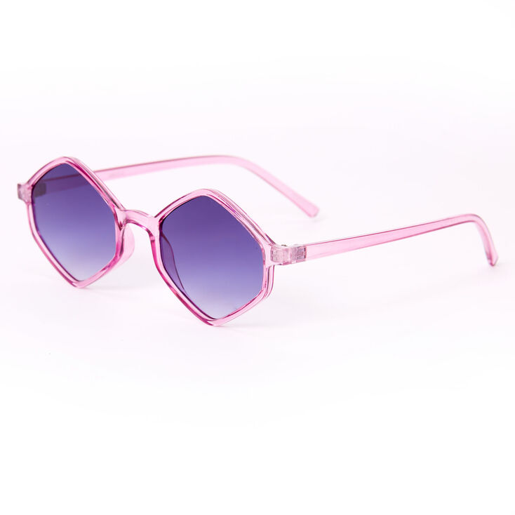 Hexagon Sunglasses - Purple,