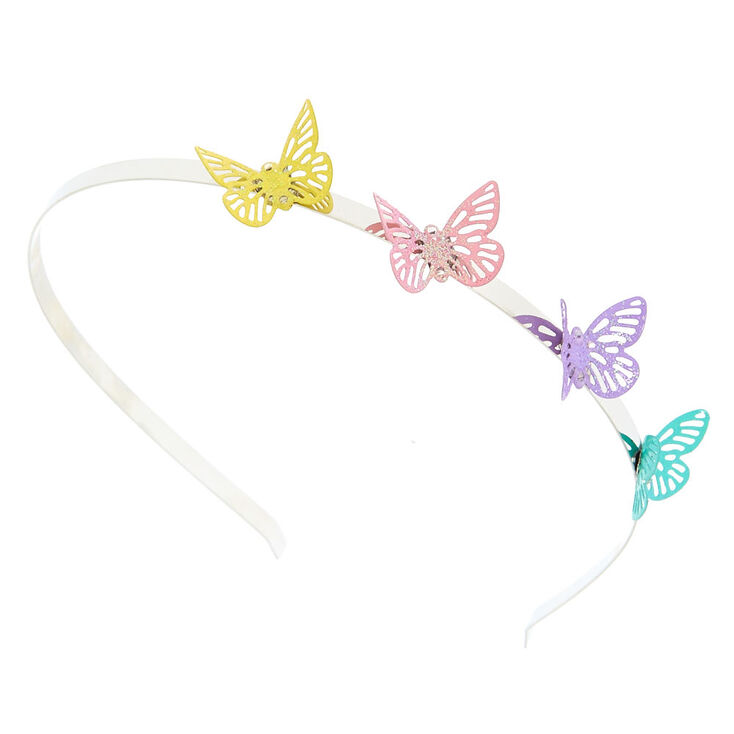 Claire's Club Pastel Butterfly Headband | Claire's