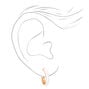 Gold &amp; White Enamel Earrings Set - 6 Pack,
