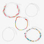 Braided Rainbow Chain Bracelet Set - 5 Pack,