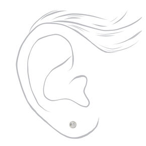 Stainless Steel 4mm Ball Studs Ear Piercing Kit with Ear Care Solution,