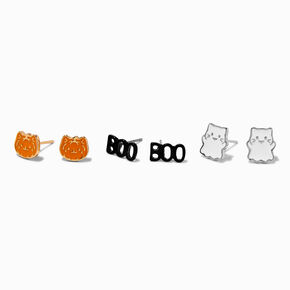 Kitty Halloween Icons Stud Earrings - 3 Pack,