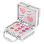 Claire&#39;s Club Glitter Bow Travel Case Lip Gloss Set - Pink,