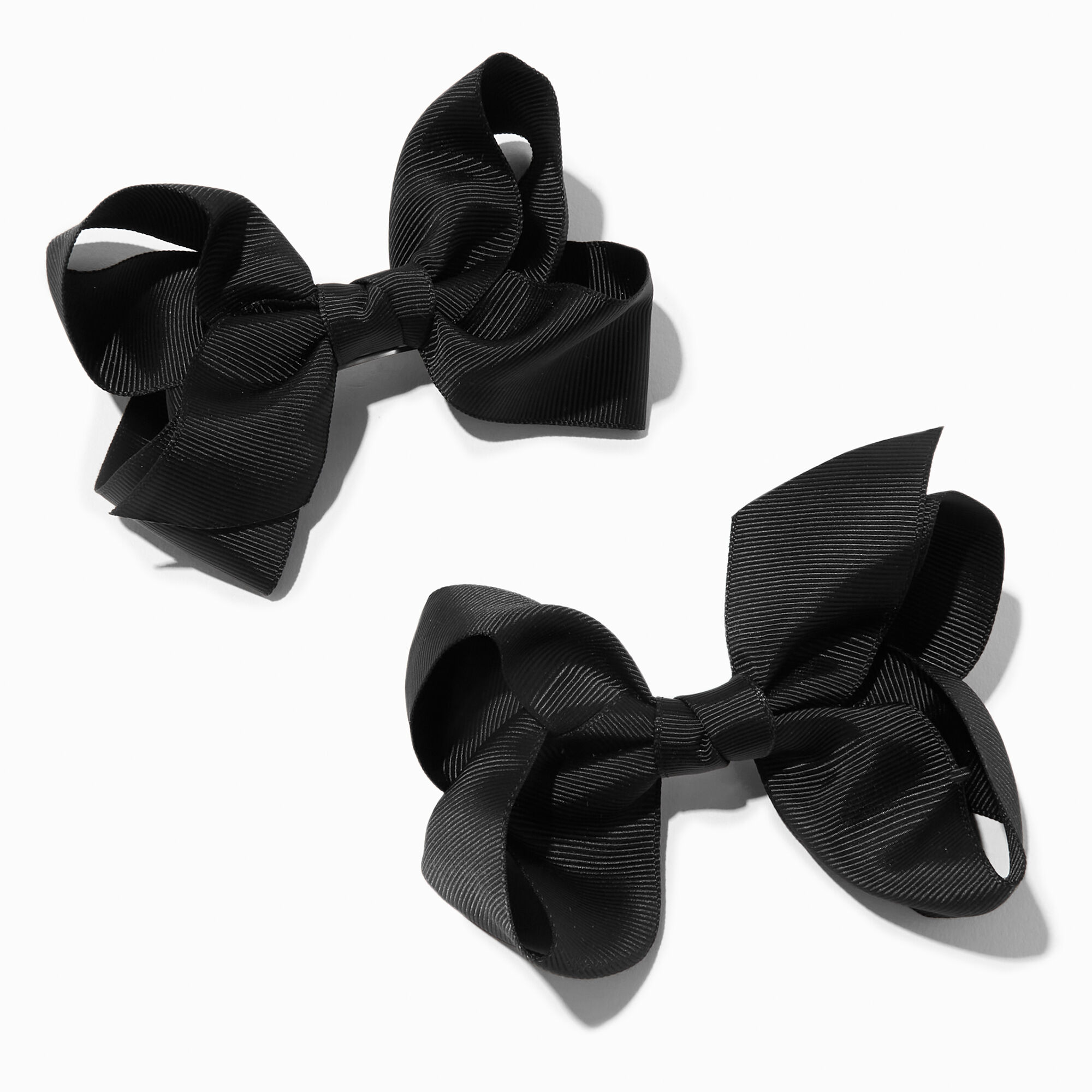 Claire's Club Pearl Hair Bow Clip - Black