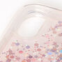 Red Glitter Star Liquid Fill Phone Case - Fits iPhone&reg; XR,