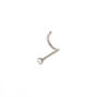Titanium 20G Clear Stone Nose Stud,