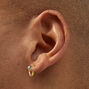 Gold-tone Cubic Zirconia Glitz Mixed Earrings Set - 9 Pack,