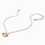 Gold-tone Cat Shaker Pendant Necklace,