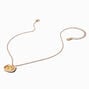 Gold-tone Cat Shaker Pendant Necklace,