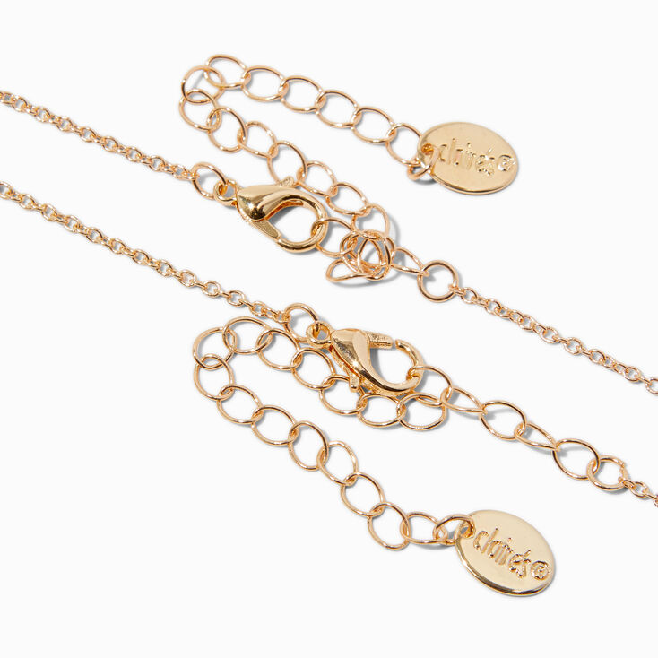 Mama &amp; Mini Crystal Heart Pendant Necklaces - 2 Pack,