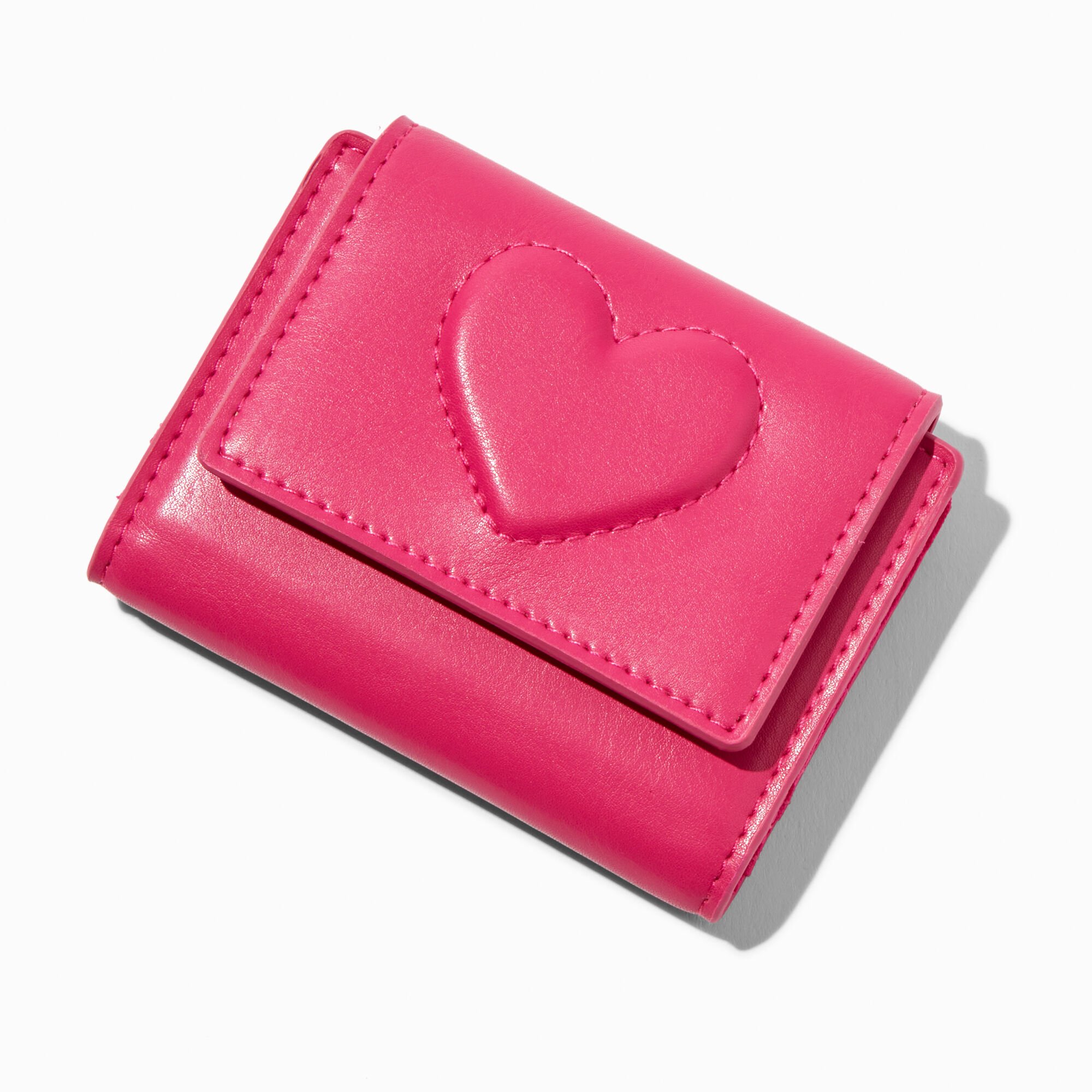 Hot Pink Heart Bifold Wallet,