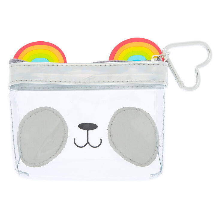 Rainbow Panda Zip Coin Purse,