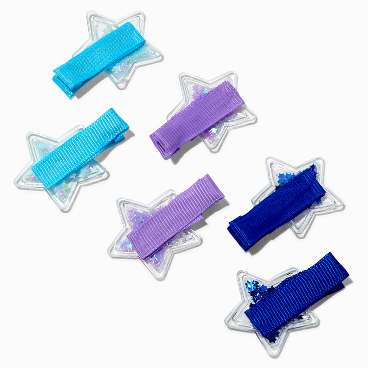 Claire&#39;s Club Star Shaker Hair Clips - 6 Pack,