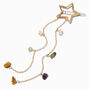 Gold Star Chain Dangle Hair Barrette,