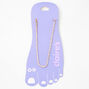 Rose Gold Single Rhinestone Anklet,