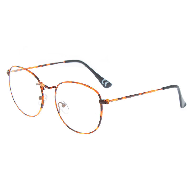 Claire's Lunettes ronde écaille de tortue marron
