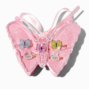 Claire&#39;s Club Butterfly Box Rings - 5 Pack,