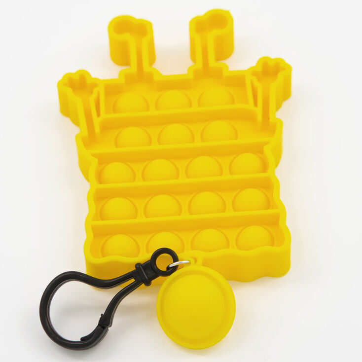 Porte-cl&eacute;s jouet fidget Pop Poppers Bob l&rsquo;&eacute;ponge&trade; - Jaune,