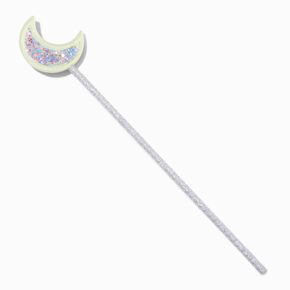 Claire&#39;s Club Silver Crescent Moon Glow in the Dark Wand,