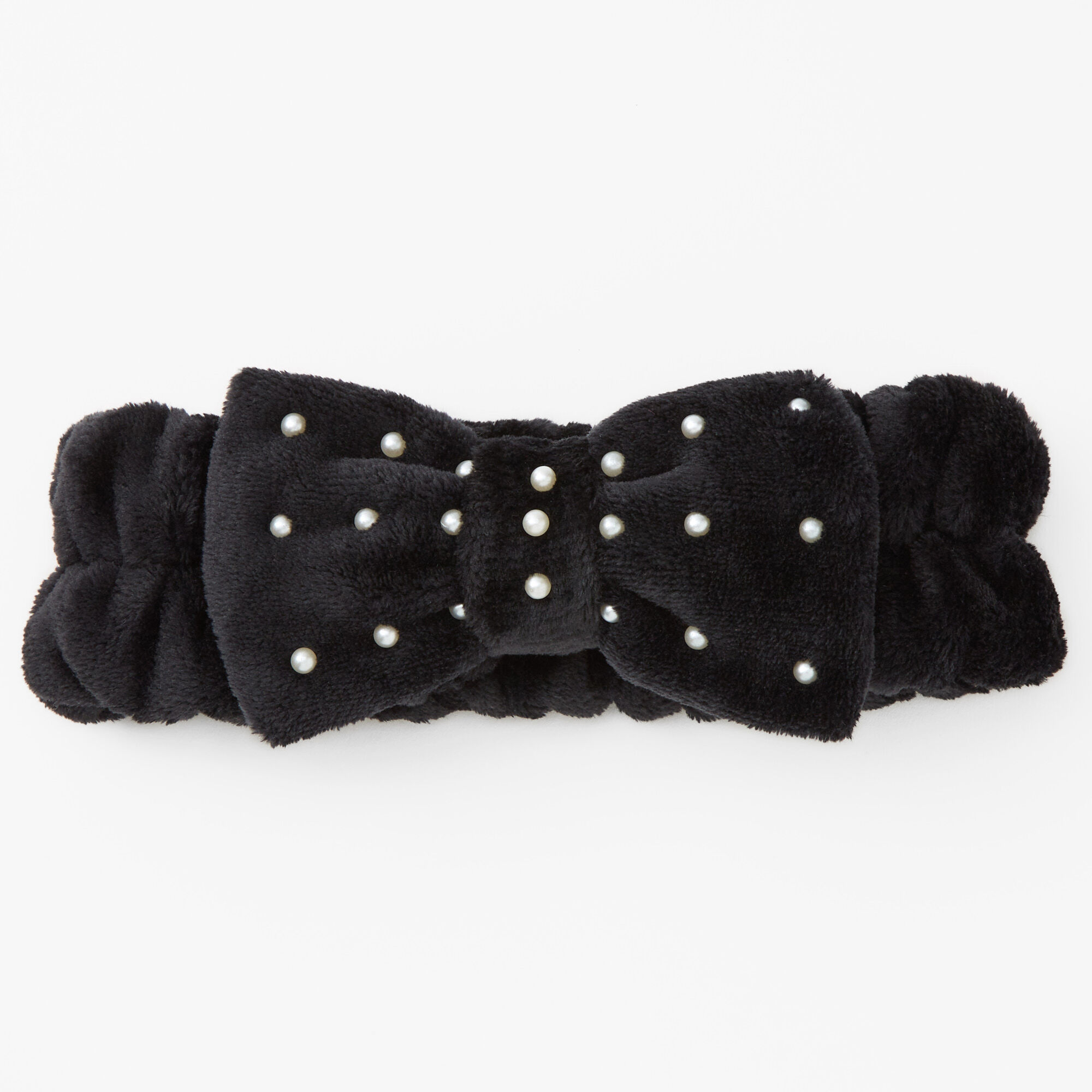 Bandeau à nœud de maquillage - Noir,